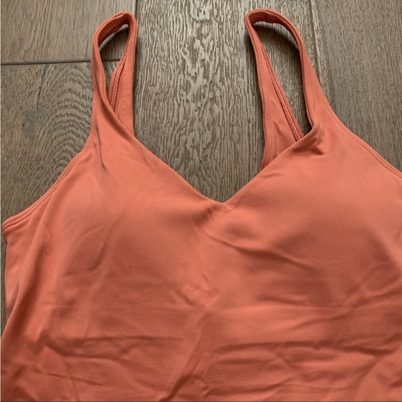 NWT Lululemon Align Crop Tank Rustic Coral size 6 - Picture 6 of 6